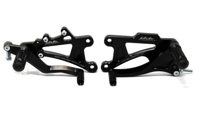 VALTER MOTO T1 FIXED REARSETS APRILIA RS250 95-02 IN BLACK image