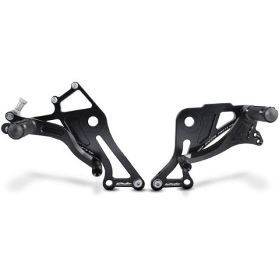 VALTER MOTO T1 FIXED REARSETS DUCATI MONSTER S4R/S2R 03-08 / 1100 09-13 IN BLACK image