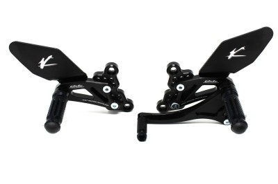 VALTER MOTO T1.5 ADJ. REARSETS DUCATI 848/1098/1198 07-15 IN BLACK image