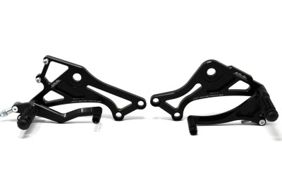 VALTER MOTO T1 FIXED REARSETS DUCATI MONSTER 696/796 08-15 IN BLACK image