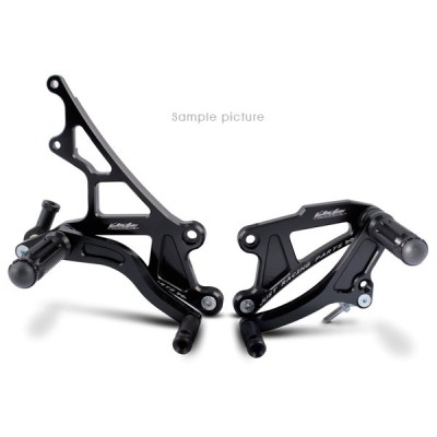 VALTER MOTO T1 FIXED REARSETS HONDA CBR600R/RR 05-06  *RACE SHIFT* IN BLACK image