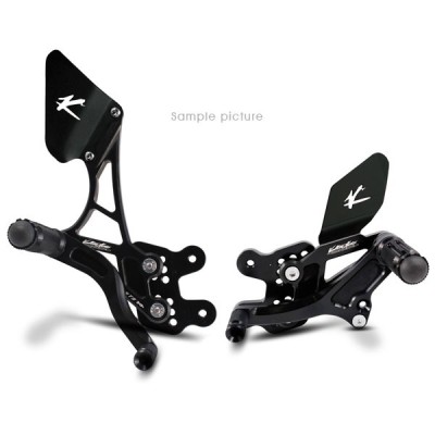 VALTER MOTO T1.5 ADJ. REARSETS HONDA CBR1000R/RR 06-07  *RACE SHIFT* IN BLACK image