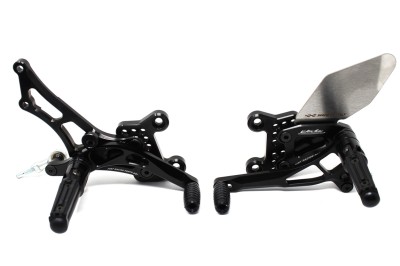 VALTER MOTO T2.5 ADJ. REARSETS HONDA CBR600R/RR 09-16  *NON ABS* IN BLACK image