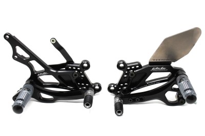 VALTER MOTO T3.5 ADJ. REARSETS HONDA CBR600R/RR 09-16  *NON ABS*  IN BLACK image