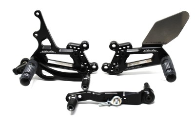VALTER MOTO T3.5 ADJ. REARSETS HONDA CBR1000RR 17-19 IN BLACK image