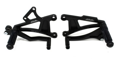 VALTER MOTO T1 FIXED REARSETS KAWASAKI ZX6/636R/RR 03-04 IN BLACK image