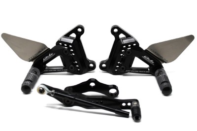 VALTER MOTO T3.5 ADJ REARSETS MV AGUSTA B3 (EURO3) 13-17 / DRAGSTER (EURO3) 14-17 BLACK image