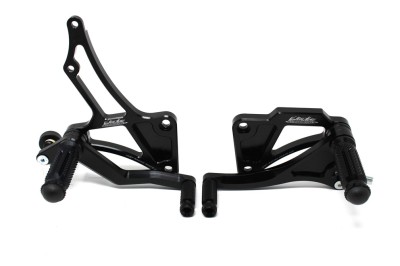 VALTER MOTO T1 FIXED REARSETS SUZUKI GSXR600 / GSXR750 04-05 IN BLACK image