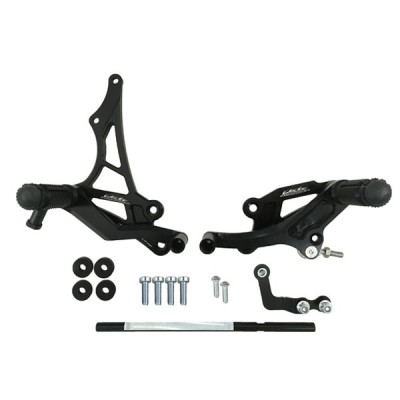 VALTER MOTO T1 FIXED REARSETS SUZUKI GSXR600 / GSXR750 06-10 IN BLACK image