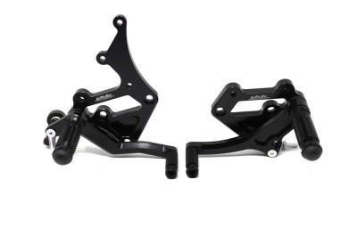 VALTER MOTO T1 FIXED REARSETS SUZUKI GSR600 06-12 IN BLACK image