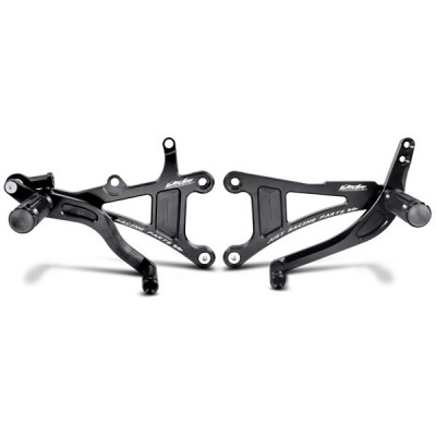 VALTER MOTO T1 FIXED REARSETS YAMAHA YZF R1 98-01 IN BLACK image