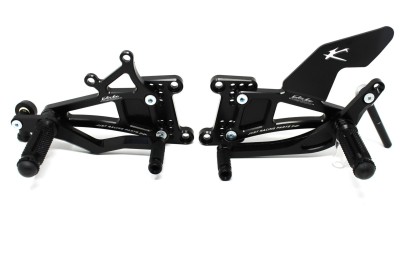 VALTER MOTO T1.5 ADJ. REARSETS YAMAHA YZF R6 03-05 IN BLACK image