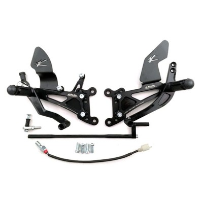 VALTER MOTO T1.5 ADJ. REARSETS YAMAHA YZF R1 04-06  IN BLACK image