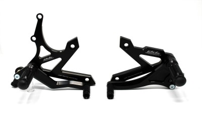 VALTER MOTO T1 FIXED REARSETS YAMAHA FZ6 / FAZER 04-11 IN BLACK image