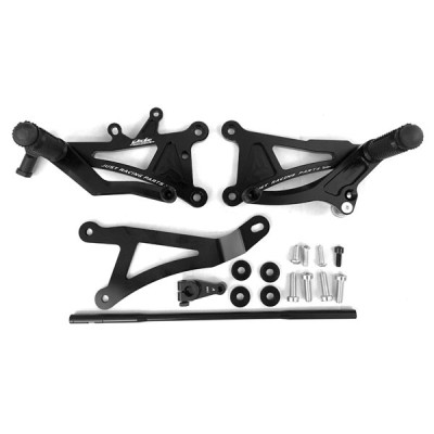 VALTER MOTO T1 FIXED REARSETS YAMAHA YZF R6 06-16 IN BLACK image