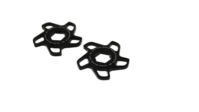 VALTER MOTO FORK PRELOAD ADJUSTERS IN BLACK KAWASAKI / SUZUKI / YAMAHA / TRIUMPH image