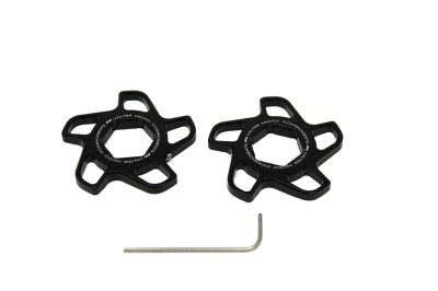 VALTER MOTO FORK PRELOAD ADJUSTERS IN BLACK   KAWASAKI/APRILIA/BMW/YAMAHA/TRIUMPH image