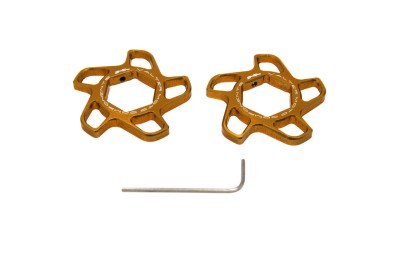 VALTER MOTO FORK PRELOAD ADJUSTERS IN GOLD HONDA / KAWASAKI / SUZUKI image