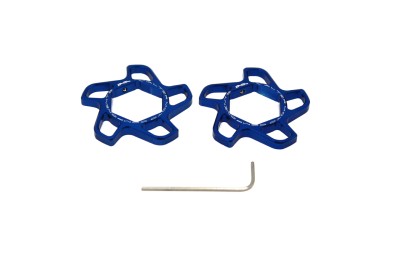 VALTER MOTO FORK PRELOAD ADJUSTERS IN BLUE    KAWASAKI/DUCATI/APRILIA/SUZUKI/HONDA image