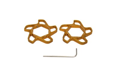 VALTER MOTO FORK PRELOAD ADJUSTERS IN GOLD    KAWASAKI/DUCATI/APRILIA/SUZUKI/HONDA image