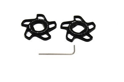 VALTER MOTO FORK PRELOAD ADJUSTERS IN BLACK HONDA / SUZUKI - 14MM FLATS image
