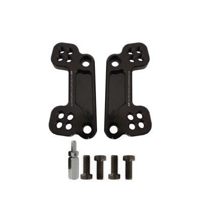 VALTER MOTO ADJ FOOTREST RISER PLATES IN BLACK KAWASAKI ZX10R 11-15 *NOT ABS MODELS* image