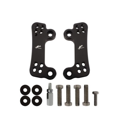 VALTER MOTO ADJ FOOTREST RISER PLATES IN BLACK YAMAHA R1 1999-2003 image
