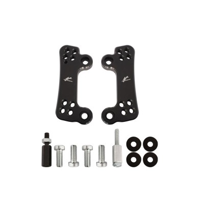 VALTER MOTO ADJ FOOTREST RISER PLATES IN BLACK YAMAHA R1 2004-2006 image