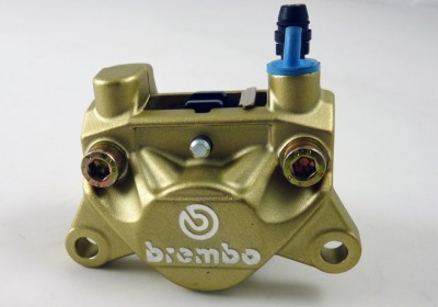 BREMBO REAR CALIPER 2X32 GOLD P2 X 32 DUCATI 84mm TOP MOUNT image