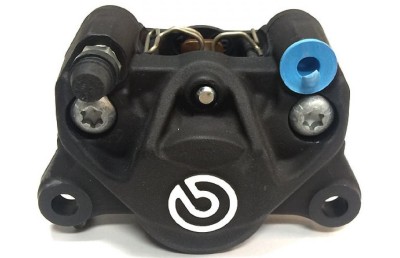 BREMBO OE CALIPER REAR P2 X 34 - LEFT SIDE BLEEDER - BLACK image