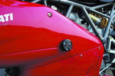 1 PAIR GSG PROTECTORS DUCATI 750/900SS/1000 SSIE 01-FAIRING MODIFICATIONS REQUIRED image