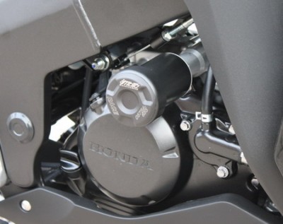 1 PAIR GSG PROTECTORS, HONDA CBR125R JC50 2011 ON, NO MODIFICATIONS REQUIRED image