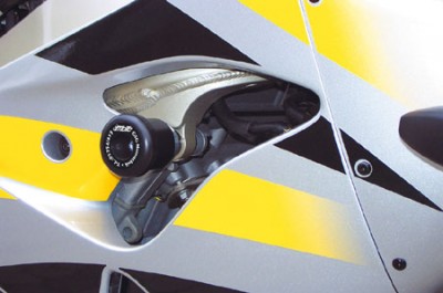 1 PAIR GSG PROTECTORS, KAWASAKI ZX9R 02 ON, NO MODIFICATIONS REQUIRED image