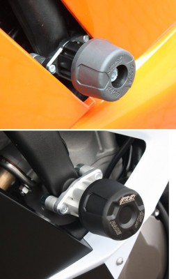 1 PAIR GSG PROTECTORS, KAWASAKI ZX6R 07-08/636 2013, NO MODIFICATIONS REQUIRED image