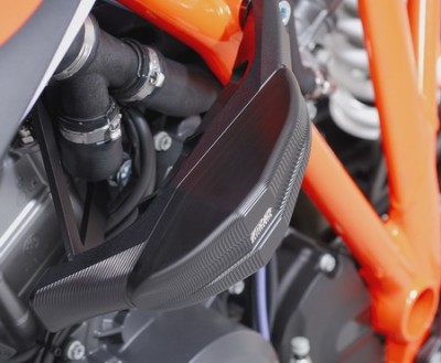 1 PAIR GSG PROTECTORS, KTM 1290 SUPERDUKE 2014 ON, BLACK FITTING KIT. STREETLINE image