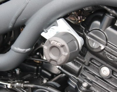 1 PAIR GSG PROTECTORS, SPEED TRIPLE 1050 05-10, BLACK FITTINGS image