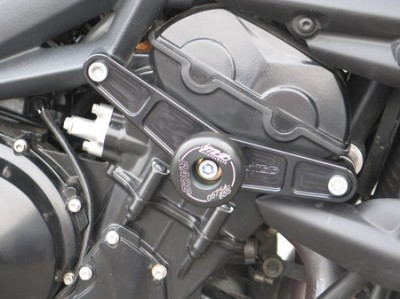 1 PAIR GSG PROTECTORS, TRIUMPH STREET TRIPLE 07 ON, NO MODIFICATIONS REQUIRED image