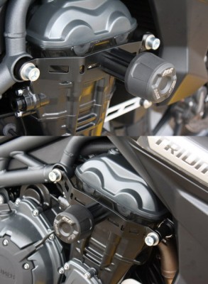 1 PAIR GSG PROTECTORS, TRIUMPH SPEED TRIPLE 1050 11-,NO MODIFICATIONS REQUIRED image