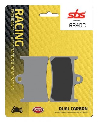 1 SET SBS DUAL CARBON RACING FRONT BRAKE PADS R1 98-06 / R1 15-24 / R6 99-24 / R7 22-24 image
