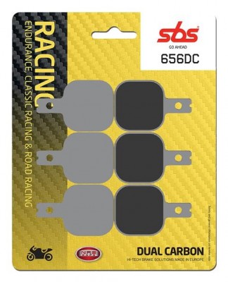1 SET SBS DUAL CARBON RACING FRONT BRAKE PAD image