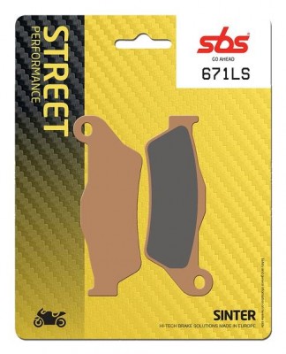 1 SET SBS STREET SINTERED REAR BRAKE PADS MULTISTRADA 1200 15-16 / BMW RnineT 14-23 image