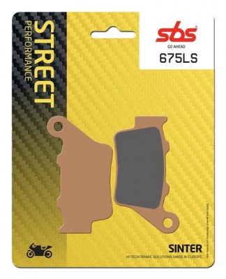 1 SET SBS STREET SINTERED REAR BRAKE PADS S1000RR (HC) 09-21 / (NC) 21-24 / F800GS 08-20 image