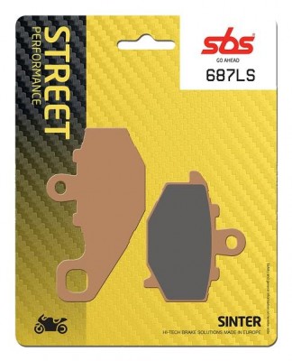 1 SET SBS STREET SINTERED REAR BRAKE PADS KAWSAKI ZX10R 04-10 / Z1000SX 11-23 image