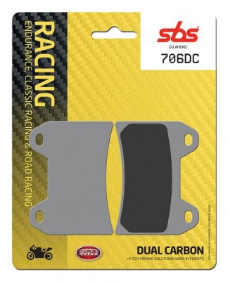 1 SET SBS DUAL CARBON RACING FRONT BRAKE PAD APRILIA RSV1000 MILLE R / SP 2000 image