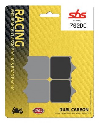 1 SET SBS DUAL CARBON RACING FRONT BRAKE PADS DUCATI 999 / APRILIA RSV1000R 2001-2007 image