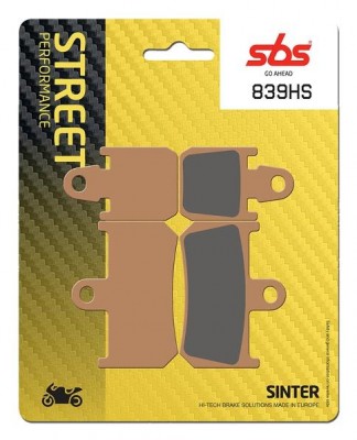 1 SET SBS STREET SINTERED FRONT BRAKE PADS YAMAHA R1 07-14 / VMX1700 VMAX 09-18 image