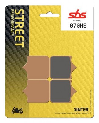 1 SET SBS STREET SINTERED FRONT BRAKE PADS BMW S1000RR 2009-2018 *NOT HP4 image