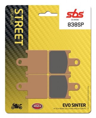1 SET SBS PERFORMANCE SINTERED FRONT BRAKE PADS KAWASAKI ZX6R 600 07-17 / ZZR1400 06-19 image