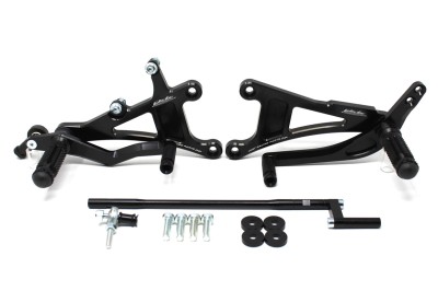 VALTER MOTO T1 FIXED REARSETS YAMAHA YZF R1 02-03 IN BLACK image