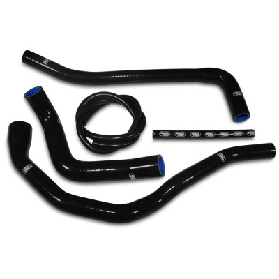 SAMCO SILICONE HOSE KIT BLACK TRIUMPH DAYTONA/SPEED TRIPLE 955I 2004-2006  5 PIECE KIT image